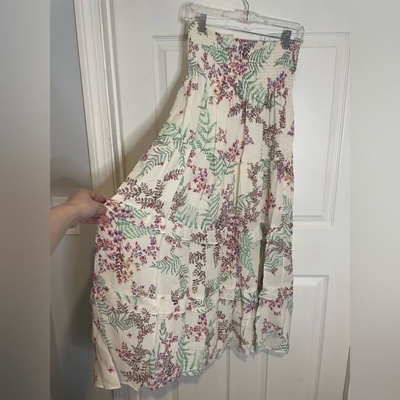 NWT Luxury Hale Bob Spring Summer Vaca White Tiered Maxi Skirt - Picture 4 of 9